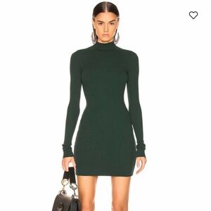 Cotton Citizen IBIZA Dark Green Long Sleeve Dress